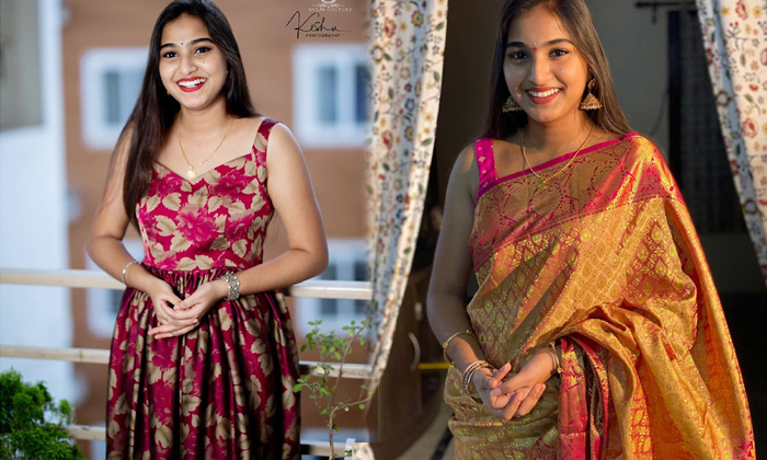 Actress Pranavi Manukonda Traditional Attire-telugu Actress Photos Actress Pranavi Manukonda Traditional Attire - Actres High Resolution Photo