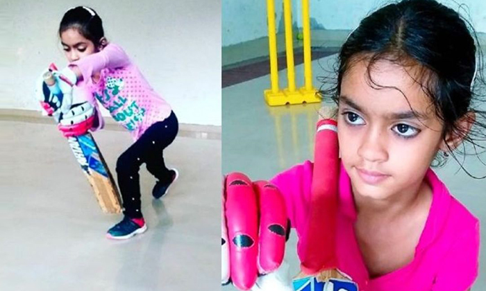  This 7-year-old Girl Plays Exactly Like Ms Dhoni-TeluguStop.com