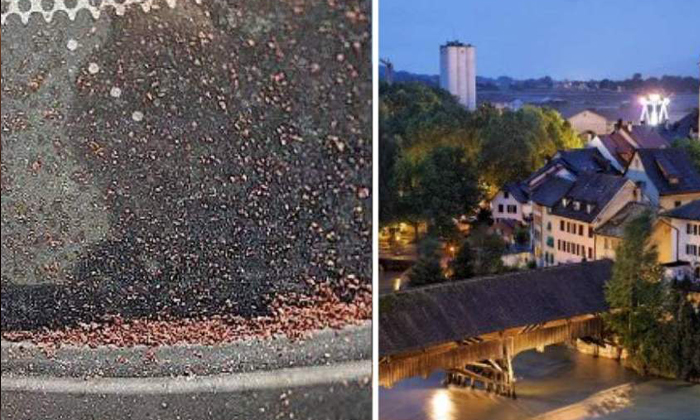  Swiss Village Sees Cocoa Snow After A Malfunction At Lindt Factory.-TeluguStop.com