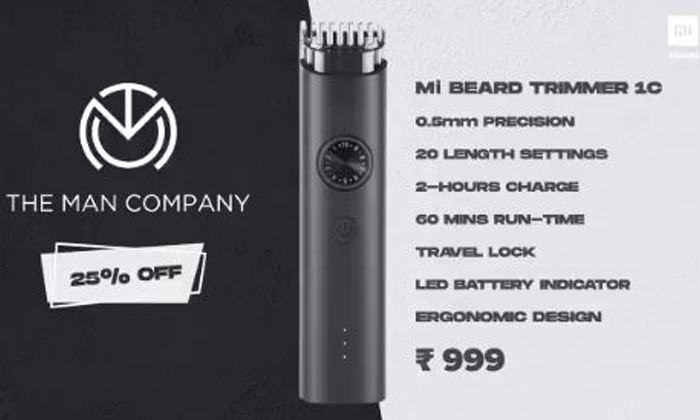  Xiaomi Launches Mi Beard Trimmer 1c, Xiaomi , Xiaomi Smart Trimmer-TeluguStop.com