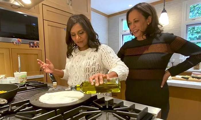  Kamala Harris,  Dosa, South Indian Cooking, Viral Video-TeluguStop.com