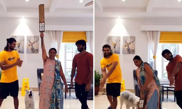  Vijay Deverakonda Wishes Mom With A Cute Video On Her 50th Birthday-TeluguStop.com