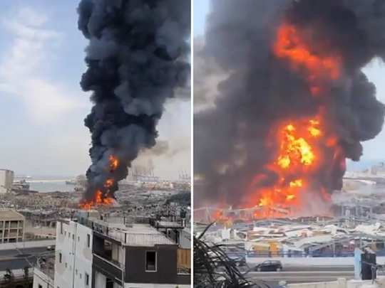  Lebanon, Biroot, Fire Accident, Army-TeluguStop.com