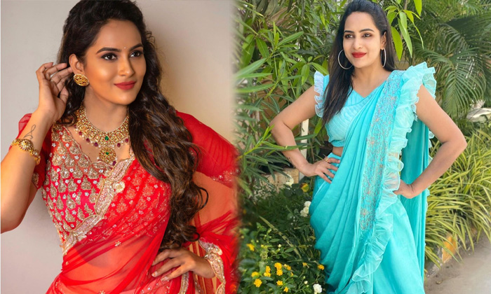 Actress Himaja Traditional Attire  - Big Boss Himaja Picture Himajabeautiful Pics High Resolution Photo