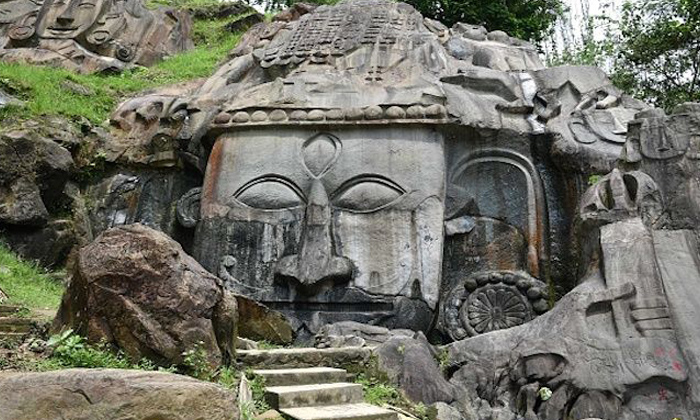  Unakoti Temple Siginificance, Tripura, Sculptures On Rock, Unakoti, Architecture-TeluguStop.com