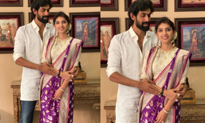  Pic Talk:  Rana And Miheeka’s First Dussehra Celebrations-TeluguStop.com