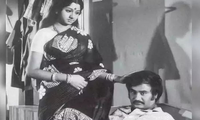  Actress Sridevi Acted As Stepmother Of Rajinikanth, Actress Sridevi, Rajinikanth-TeluguStop.com