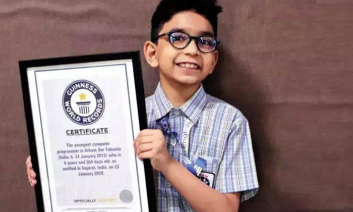  6-year-old Ahmedabad Boy Enters Guinness World Record,  Python Programming, Pyth-TeluguStop.com