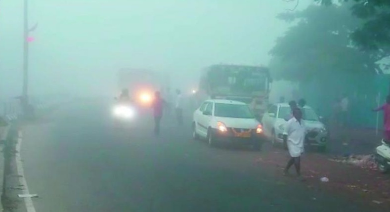  Bhel Area Shivers With Low Temperatures-TeluguStop.com