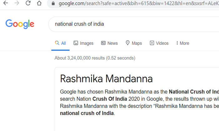 Telugu Google, Nationalcrush, Rashmika, Telugu, Tollywood-Movie