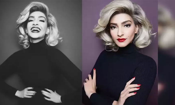  Sonam Kapoor Transforms Into Marilyn Monroe, Bollywood, Hollywood, Halloween Day-TeluguStop.com