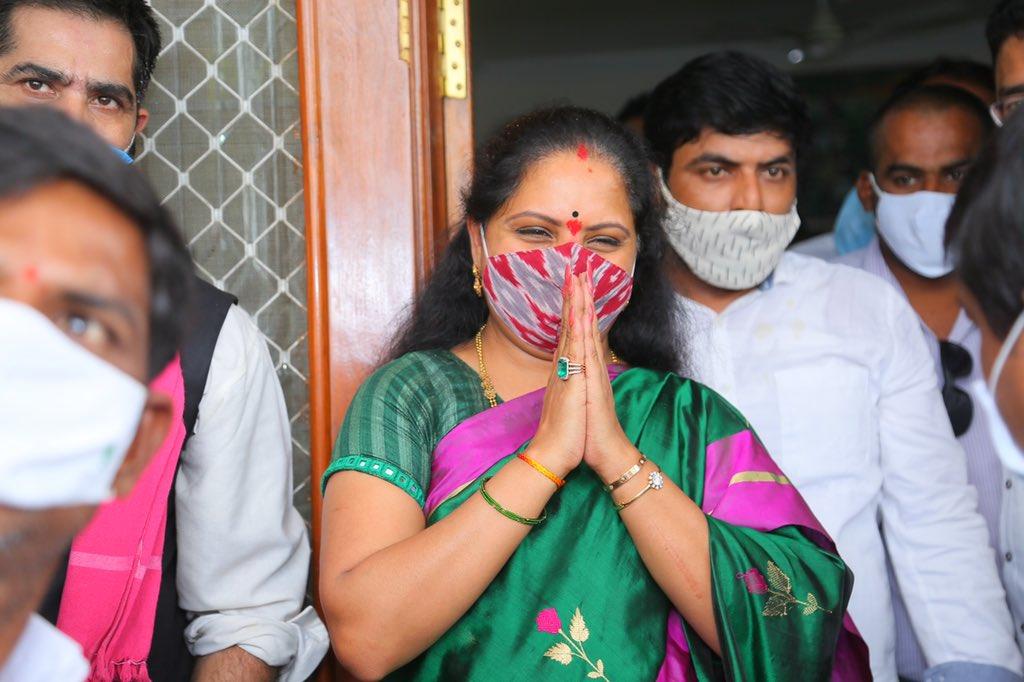  Trs Would Sweep The Ghmc Elections, Says Kavitha-TeluguStop.com