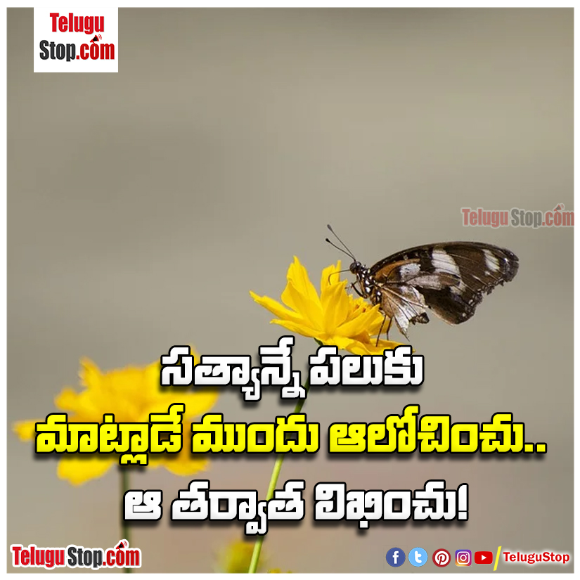 Telling the truth quotes and sayings in telugu Inspirational Quote