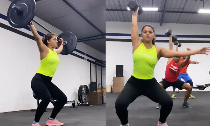  Telugu Young Beauty Yamini Bhaskar Hardworking In Gym For Weight Lose, Yamini Bh-TeluguStop.com