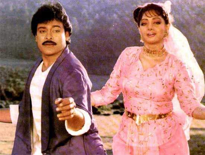 Telugu Chiranjeevi, Jagadekaveerudu, Kondaviti Donga, Sridevi-Movie