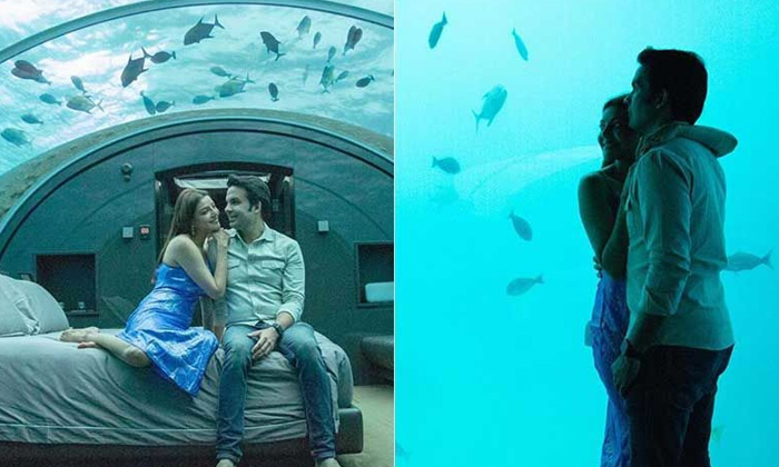  Kajal Aggarwal Shares Underwater Sea Pictures With Husband Gautam Kitchlu.-TeluguStop.com