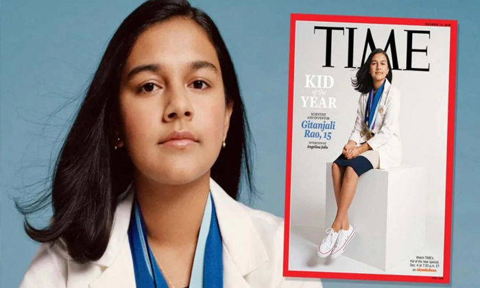  Indo American Girl In To Times Magazine, Time Magazine Kid Of The Year, Contamin-TeluguStop.com