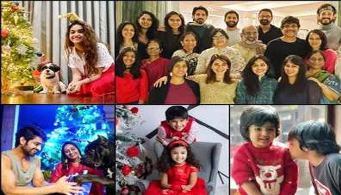  Akkineni Famil,christmas Celebrations,pic Viral On Social Media,nagarjuna,samant-TeluguStop.com