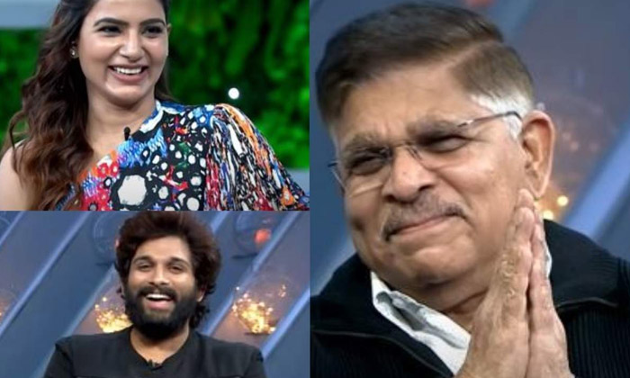  Allu Arjun In Sam Jam, Samantha Akkineni, Allu Arjun, Allu Arvind,sa, Jam Show,-TeluguStop.com