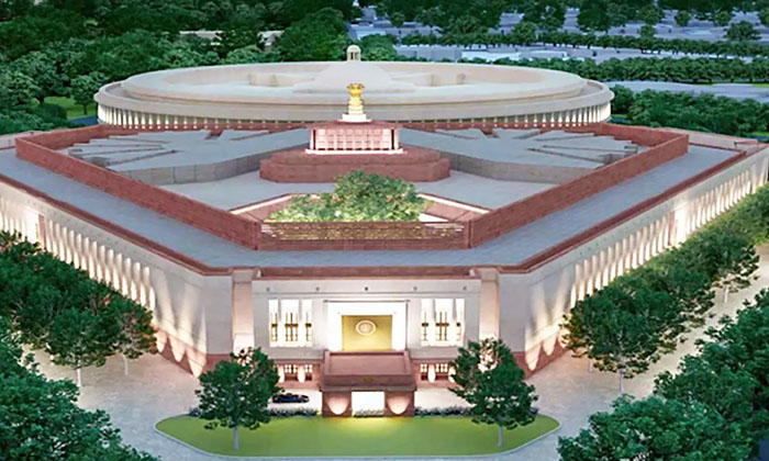  Bhoomi Puja For The New Parliament Building, India, L&t, Narendra Modi, New Par-TeluguStop.com