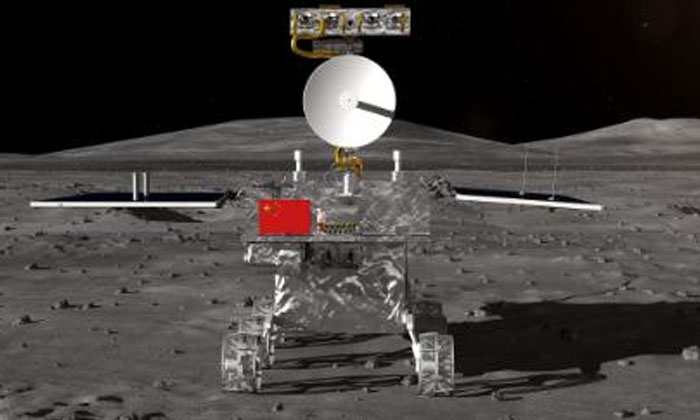  Viral Video China Spacecraft Reaches The Moon, Space, Moon, Chaina, Space Craft,-TeluguStop.com