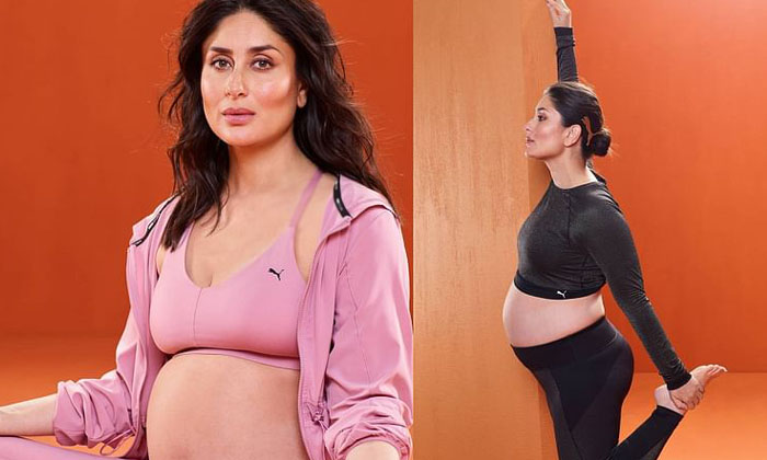  Kareena Kapoor Flaunting Her Bump Whilst Yoga-TeluguStop.com