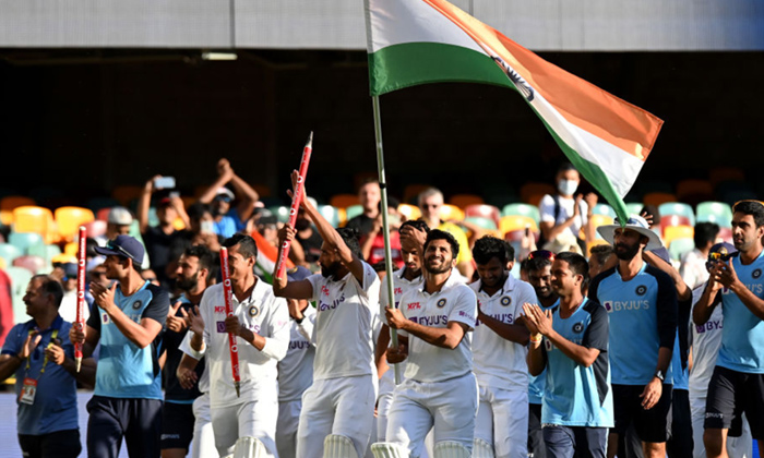  Team India  Win The Fourth Test Series In Australia,team India, Australia,gabba-TeluguStop.com