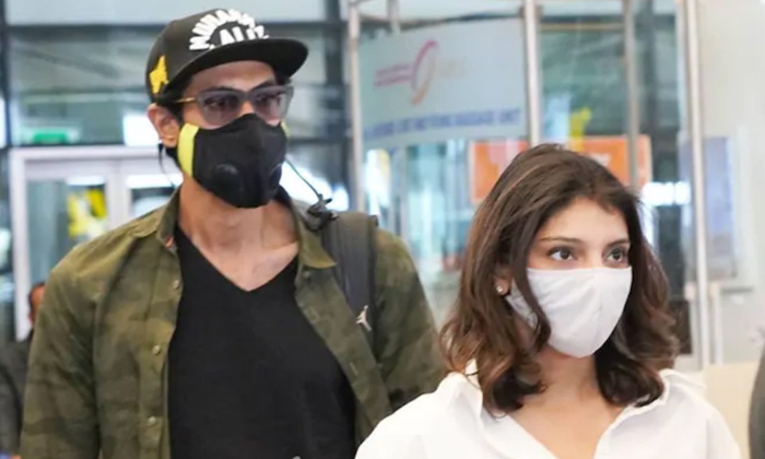  Rana Daggubati, Miheeka Bajaj, Hyderabad Airport, Viral Photo, Rana Daggubati Sp-TeluguStop.com