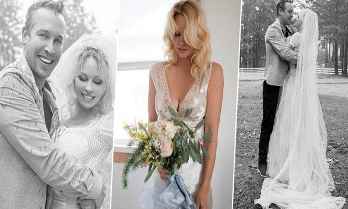  Pamela Anderson Married Sixth Time With Her Body Gaurd Hayhurst Secretly, Body G-TeluguStop.com