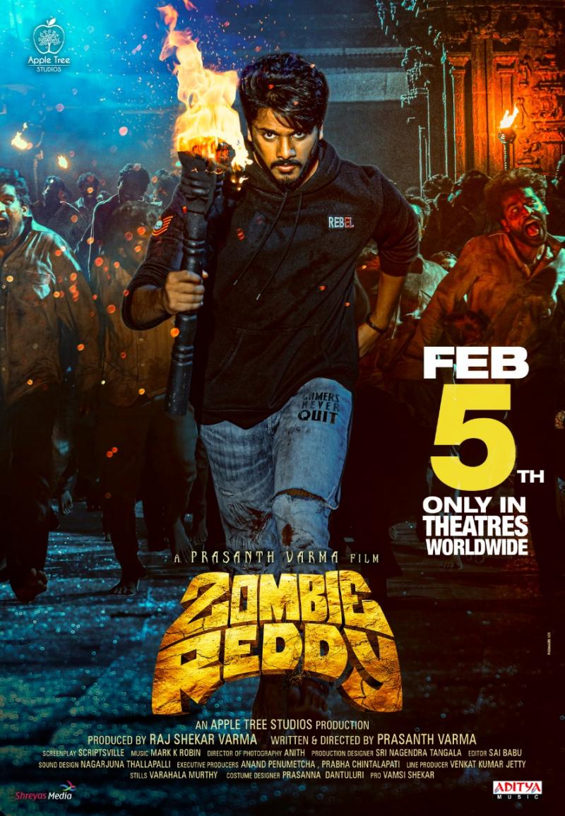  Zombie Reddy Releasing On February 5th Only In Theaters.-TeluguStop.com