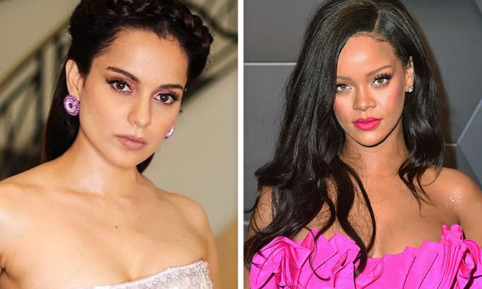  Kangana Ranaut Reacted To Pop Singer Rihanna Tweet, Kangana Ranaut , Pop Singer-TeluguStop.com