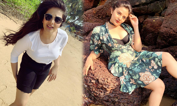 Tollywood Gorgeous Anchor Sreemukhi Latest Goa Vacation Images  - Sreemukhilatest Sreemukhi High Resolution Photo