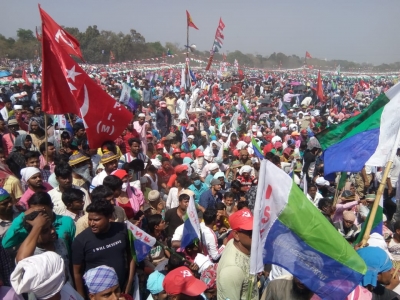  Bengal Polls: Left, Cong Joint Rally At Kolkata-TeluguStop.com