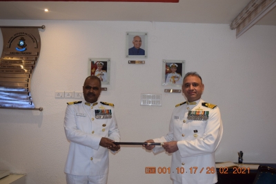  Commodore Mahadevu Goverdhan Raju Takes Over As Naval Officer-in-charge Andhra P-TeluguStop.com