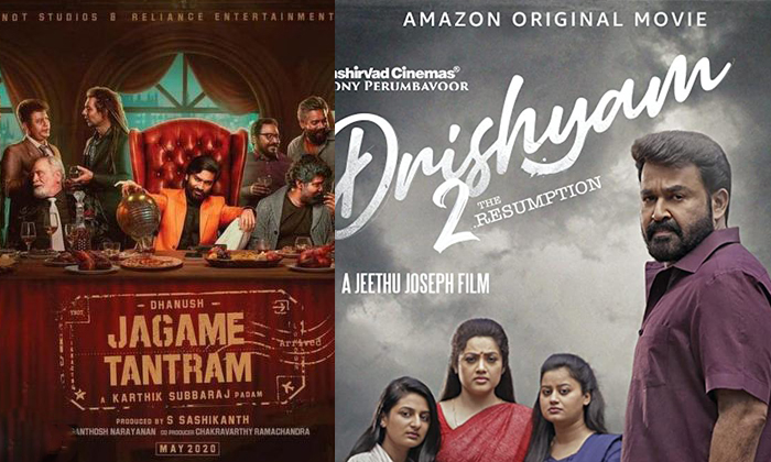 Telugu Dhanush, Drishyam, Jagame Tantram, Kollywood, Live, Teddy, Theaters, Tv T
