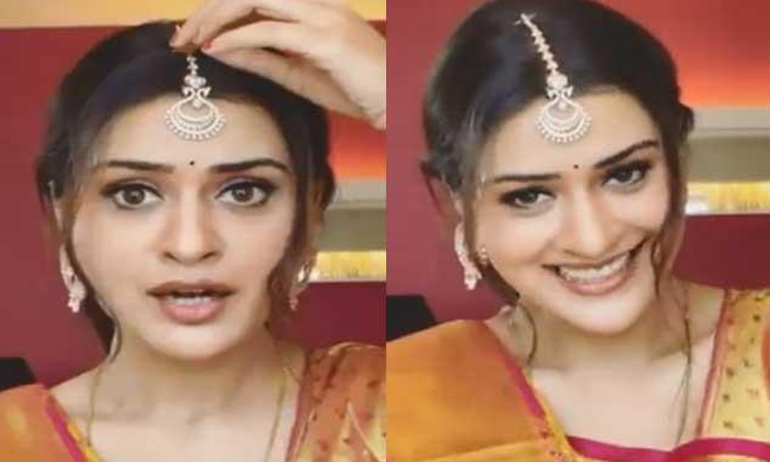  Payal Killing With Expressions  Viral Video Payal Rajput, Actress Payal Rajput,-TeluguStop.com