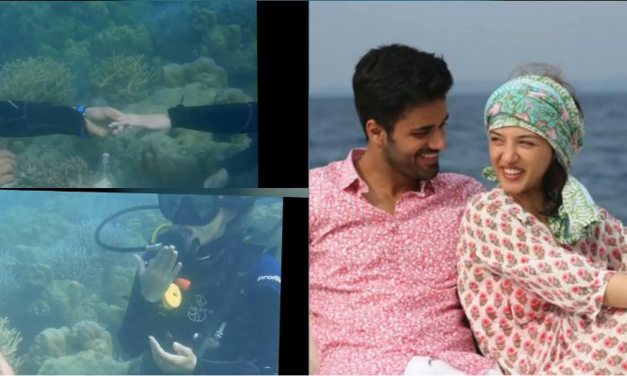  Bhavya Bishnoi Proposed To Mehreen In Underwater, Tollywood, F 3 Movie, South Be-TeluguStop.com