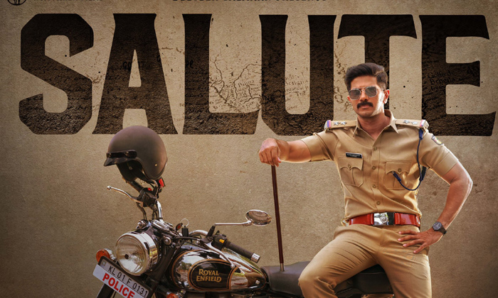  Dulquer’s ‘salute’ Shows A Stylish Cop-TeluguStop.com