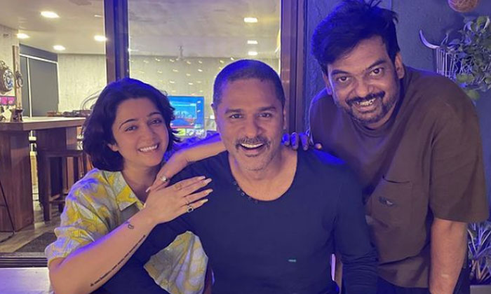  Prabhu Deva Meets Charmme Kaur And Puri Jagannadh, Liger Movie, Vijay Devarakond-TeluguStop.com