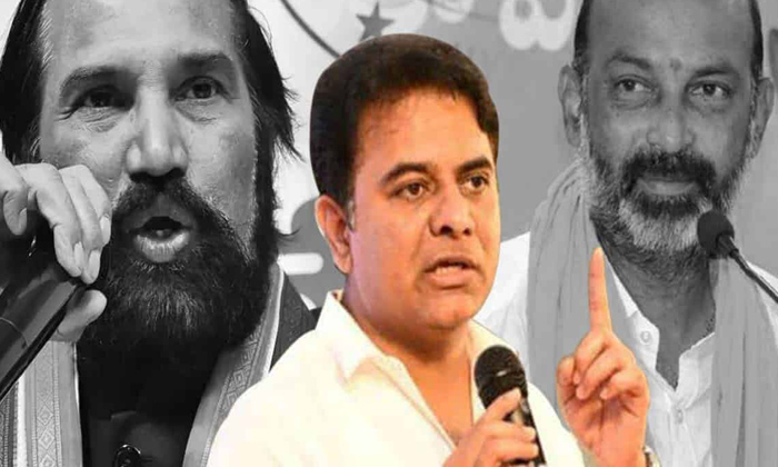  Telangana, Minister Ktr, Comments, Bjp Leaders, Minister Ktr Serious Comments On-TeluguStop.com