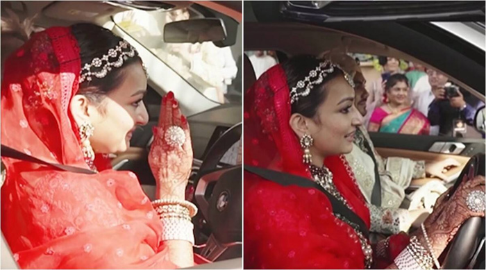  Video Goes Viral  Attarinti's Bride Doing That Work In The Car, Viral News, Brid-TeluguStop.com