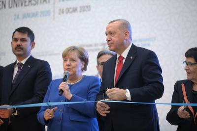  Erdogan, Merkel Hold Video Conference-TeluguStop.com