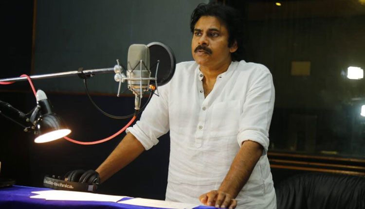  Pawankalyan Dubbing Started For Vakeelsaab, Pawan Kalyan, Vakeel Saab, Dubbing S-TeluguStop.com