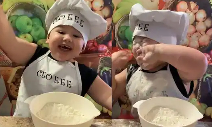  Viral Video: Netizens Laughing At The Work Done By This Uncle  Child Cake, Viral-TeluguStop.com