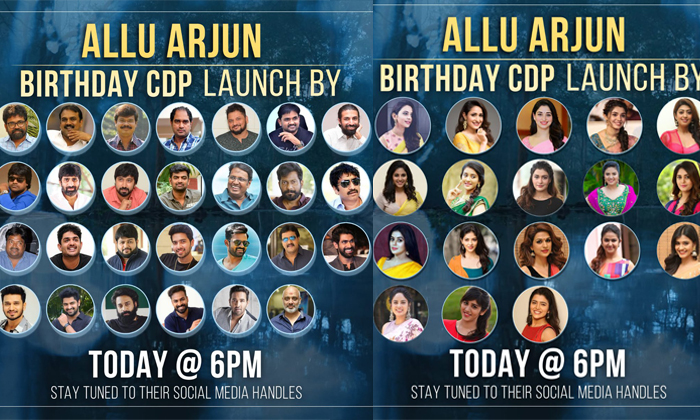  Allu Arjun Birthday Common Dp Released By 46 Celebrities , Allu Arjun, Pushpa, A-TeluguStop.com