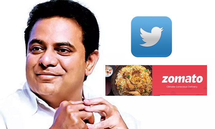 Telugu Biryani, Ktr, Netizens, Netizensktr, Zomato-Latest News - Telugu