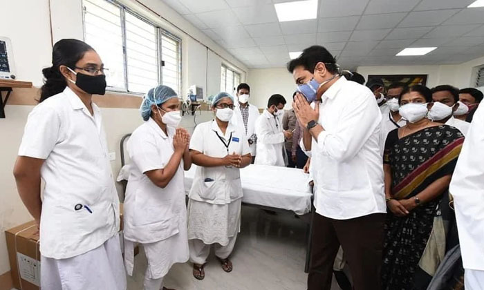  Minister Ktr Opens 100 Bed Hospital In Sirisilla District,telangana, Minister Kt-TeluguStop.com