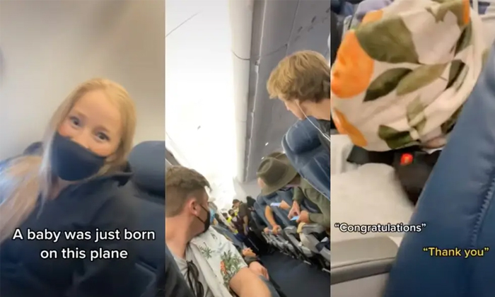  Viral Woman Passenger Delivered In Delta Flight , Flight, Pregnant Lady, Born, D-TeluguStop.com