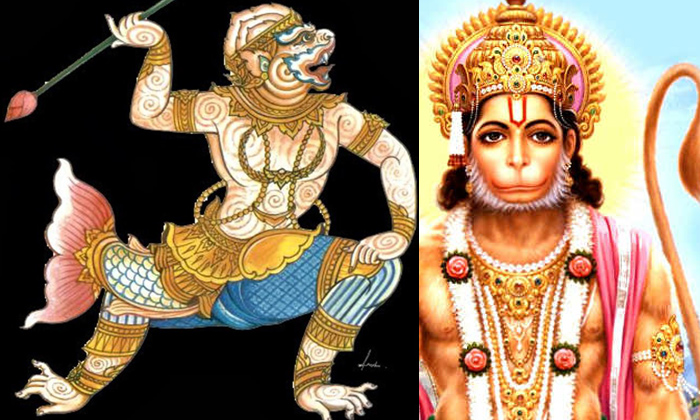 Telugu Hanuman, Hanuman Son, Lanka, Lord Rama, Makaradwajudu, Ramayana, Ramayana