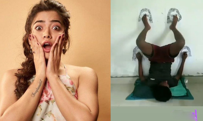  Rashmika Mandanna Shocks Over Fan Art By Hand And Legs,latest Social Media-TeluguStop.com